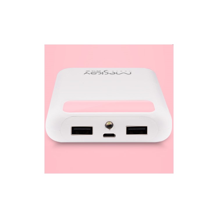 MESKEY MS-P10 10800mAh Dual USB Portable Power Bank with LCD Digital Display - Pink-6