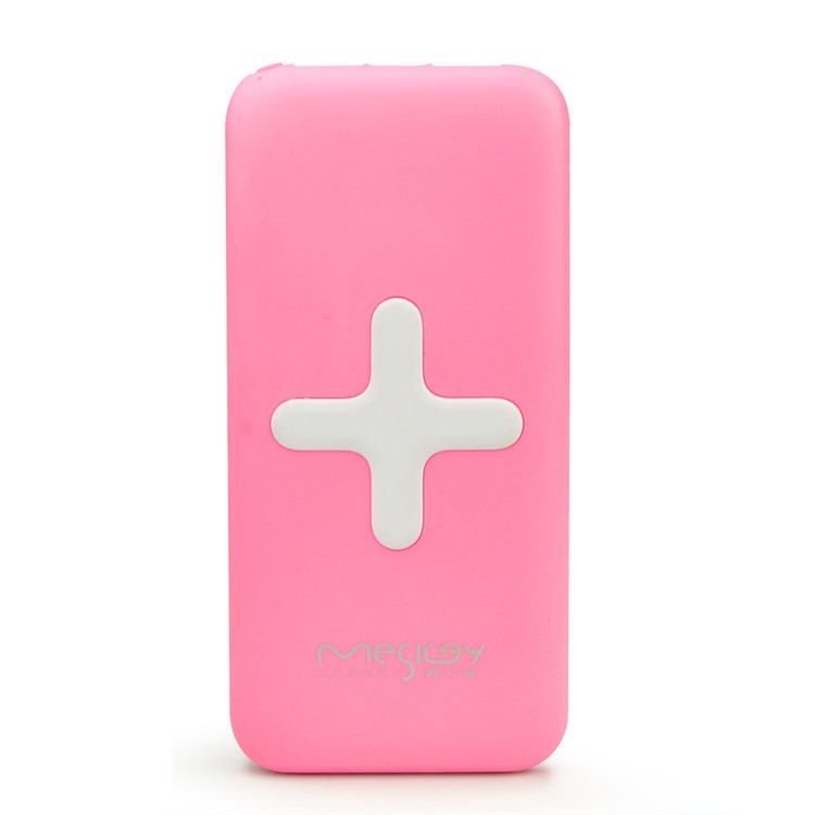 MESKEY MS-P101 Plus Symbol Thin Power Bank 10000mAh Mobile Power for iPhone 7, Samsung S8 - Pink-10