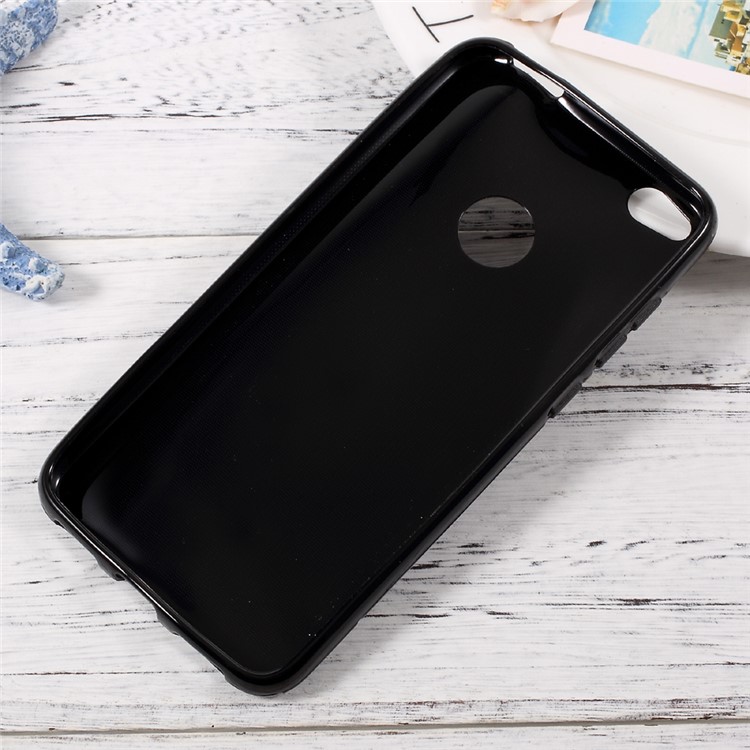 S-Shape TPU Cell Phone Cover for Huawei P8 Lite (2017) / Honor 8 Lite - Black-2