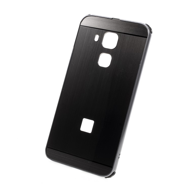 Aluminum Alloy Frame + Brushed PC Back Phone Case for Huawei Nova Plus / G9 Plus / Maimang 5 - Black-1
