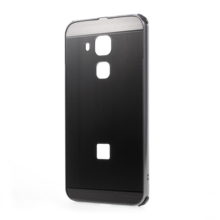Aluminum Alloy Frame + Brushed PC Back Phone Case for Huawei Nova Plus / G9 Plus / Maimang 5 - Black-2