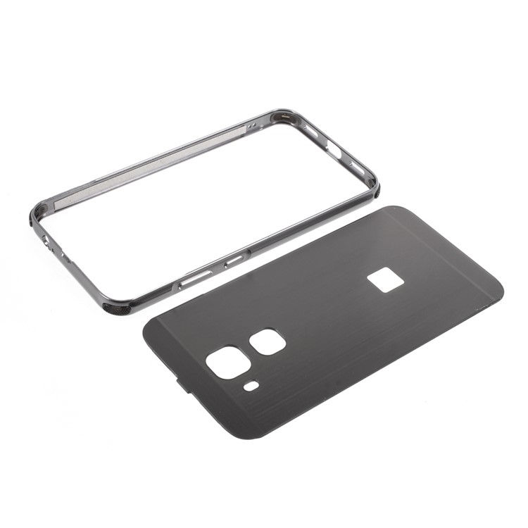 Aluminum Alloy Frame + Brushed PC Back Phone Case for Huawei Nova Plus / G9 Plus / Maimang 5 - Black-5