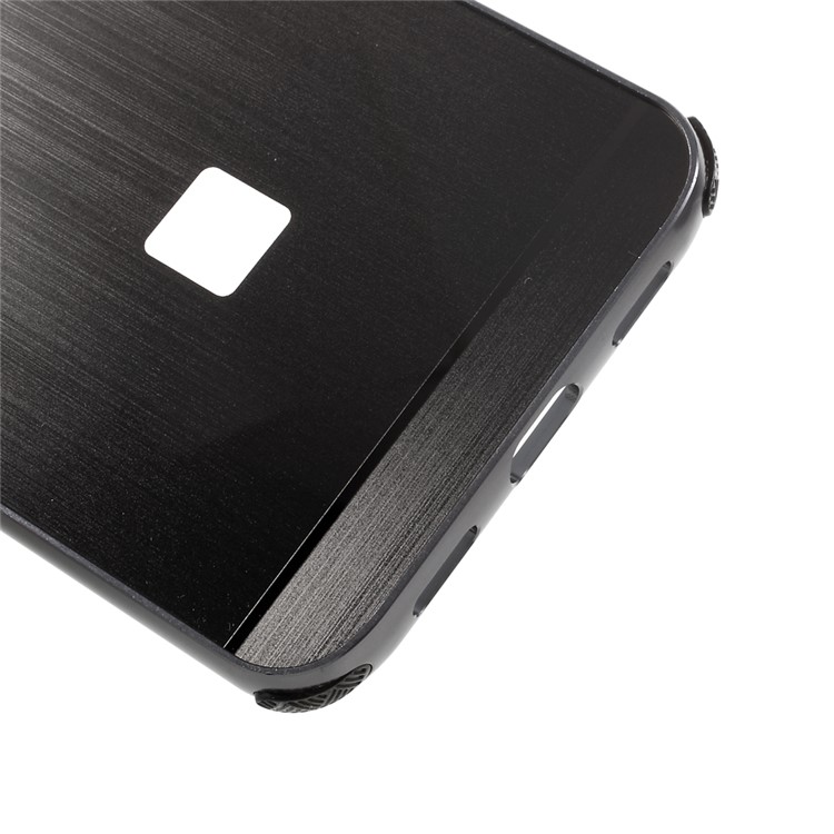 Aluminum Alloy Frame + Brushed PC Back Phone Case for Huawei Nova Plus / G9 Plus / Maimang 5 - Black-7