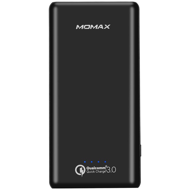 MOMAX iPower Minimal QC3.0 Quick Charger 10000mAh Power Bank Dual USB Output for Samsung S8 etc. - Black-2