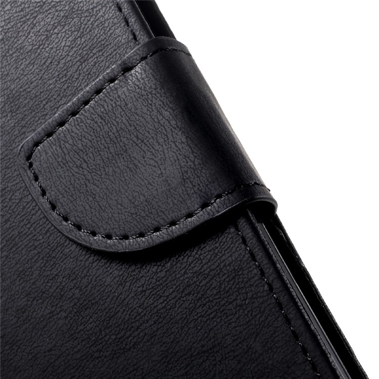Stone Grain Leather Stand Wallet Phone Casing for Huawei P9 Lite / G9 Lite - Black-6
