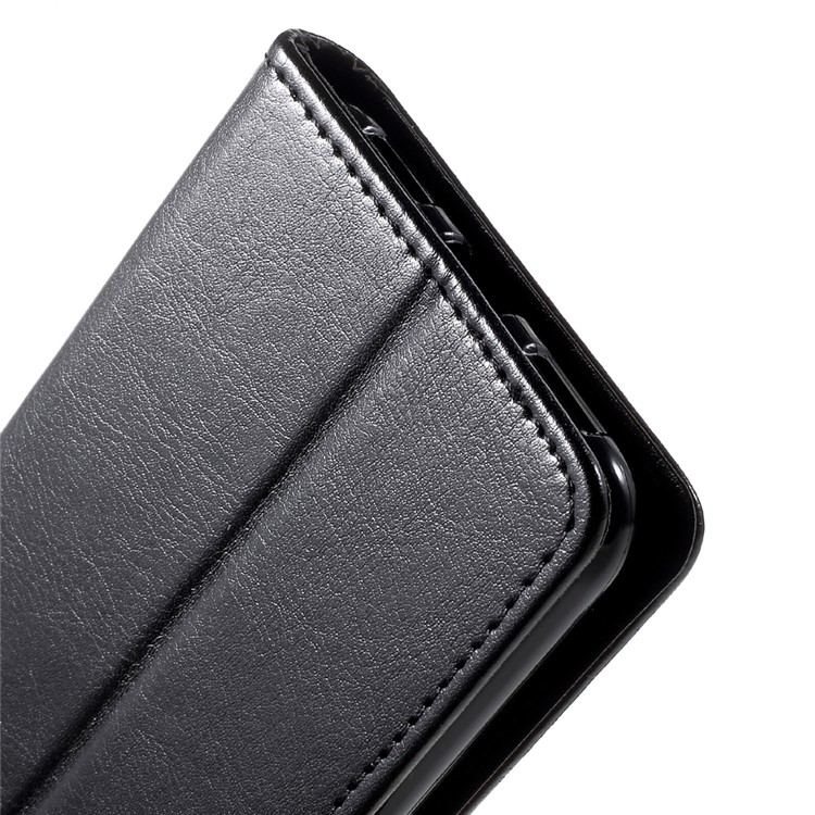 Crazy Horse Wallet Leather Protection Case for Huawei P8 Lite (2017)/Honor 8 Lite - Black-9