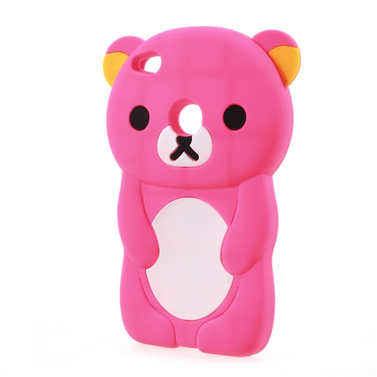 Cute 3D Rilakkuma Silicone Case Cover for Huawei P8 Lite (2017) / Honor 8 Lite - Rose-2