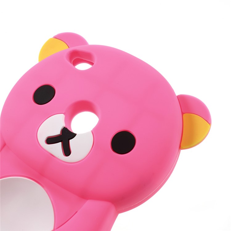 Cute 3D Rilakkuma Silicone Case Cover for Huawei P8 Lite (2017) / Honor 8 Lite - Rose-4