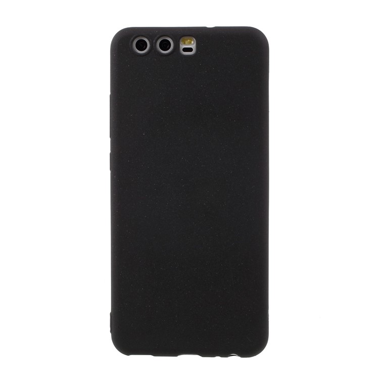 Solid Color Ultra Thin Frosted TPU Phone Case for Huawei P10 - Black-2