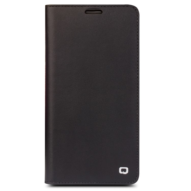QIALINO Classic Gen II Top Layer Cowhide Leather Wallet Case for Huawei Mate 9 Pro/Porsche Design - Black-4