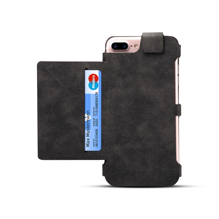 DIBASE Multi-functional Detachable 2-in-1 Wallet Mobile Phone Case for Huawei P10 Plus - Black-3