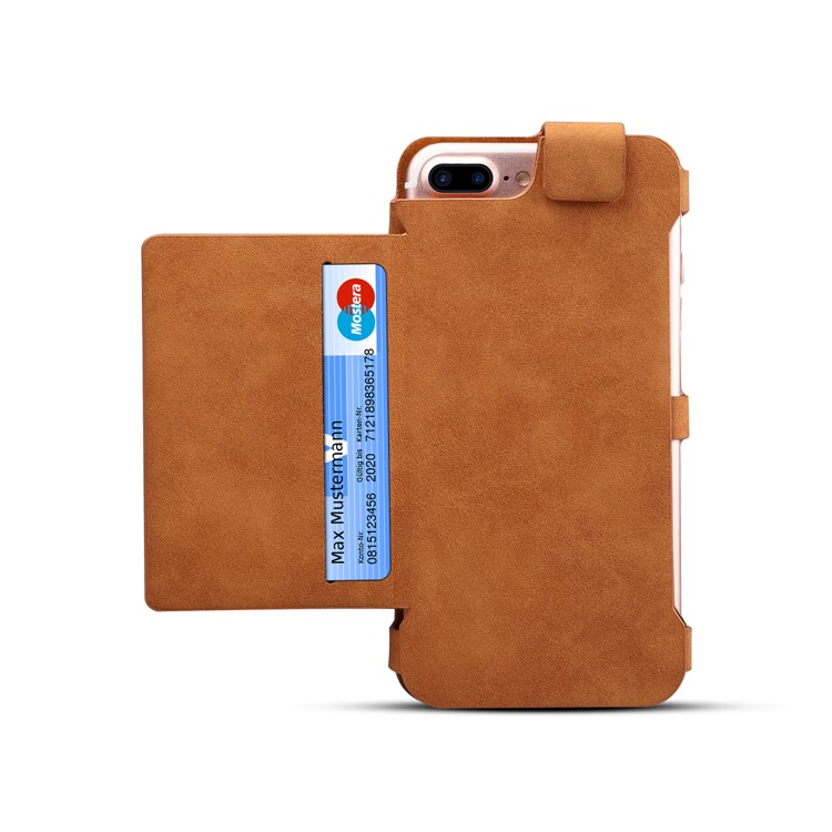 DIBASE Multifunctional Detachable 2-in-1 Wallet Mobile Phone Case Shell for Huawei P10 Plus - Brown-3