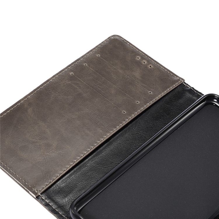 ENKAY Crazy Horse PU Leather Stand Wallet Phone Shell Case for Huawei P10 - Black-5