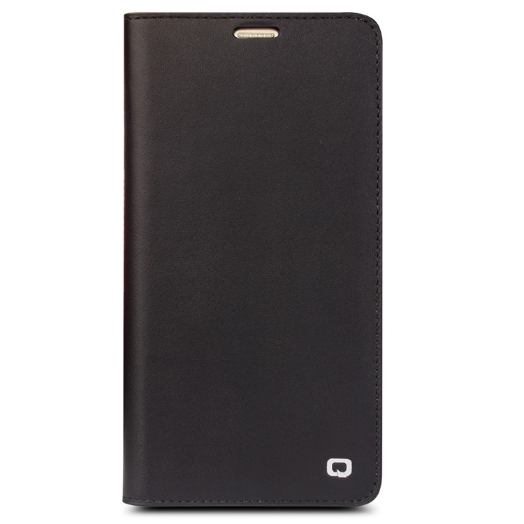 QIALINO Classic Gen II Top Layer Cowhide Leather Wallet Folio Case for Huawei Mate 9 - Black-5