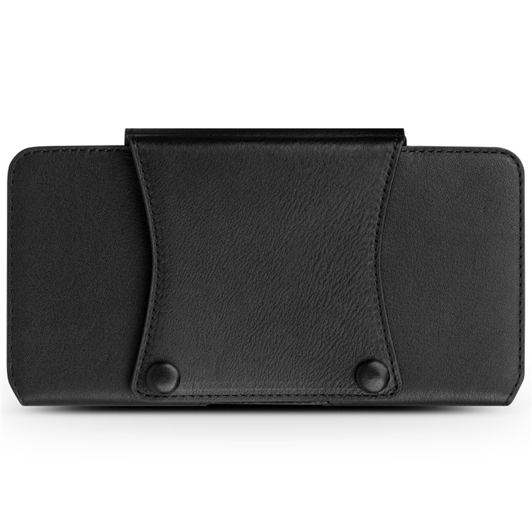 QIALINO Genuine Cowhide Leather Holster Mobile Case for Huawei Mate 9, Size: 16 x 9 x 1.4cm - Black-3