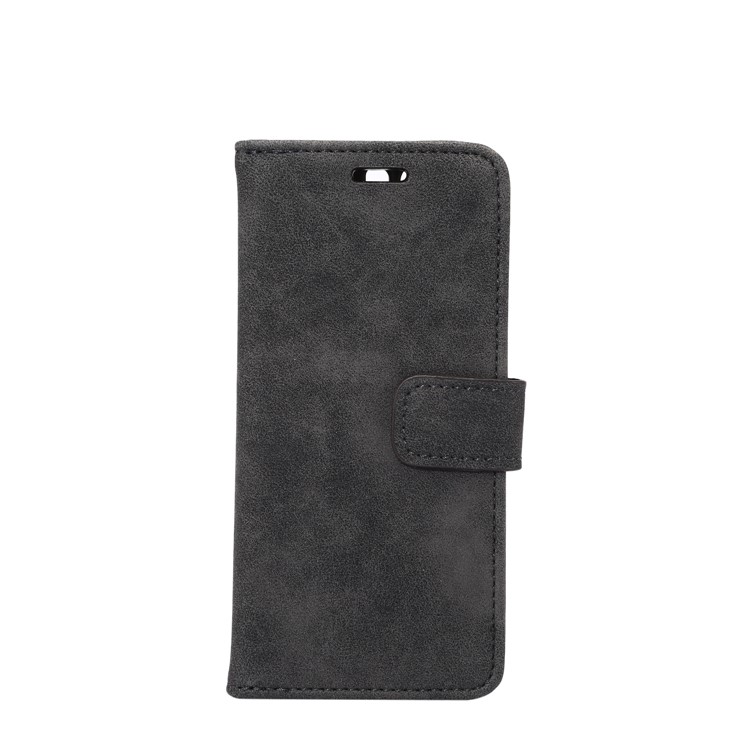 Retro Style Leather Wallet Flip Case Phone Accessory for Huawei P10 Plus - Black-2