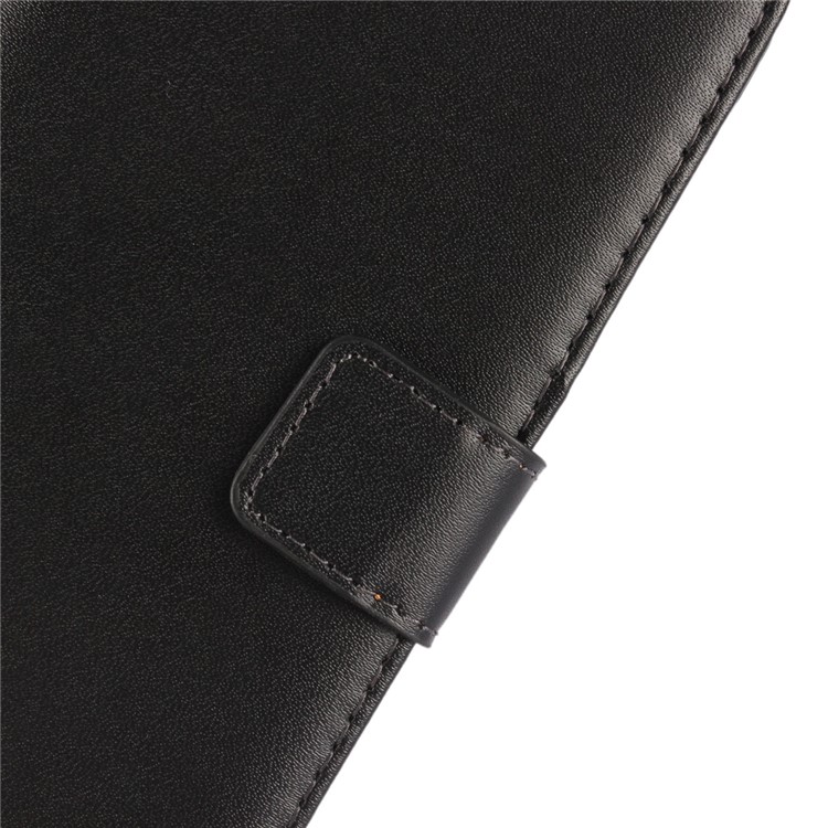 For Huawei Honor Magic Genuine Split Leather Wallet Stand Mobile Case - Black-6