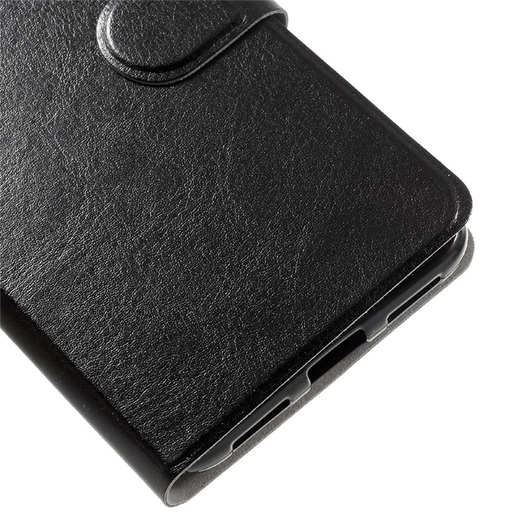 Crazy Horse PU Leather Case with Card Slot for Huawei P9 Lite (2017) Built-in Steel Sheet - Black-7