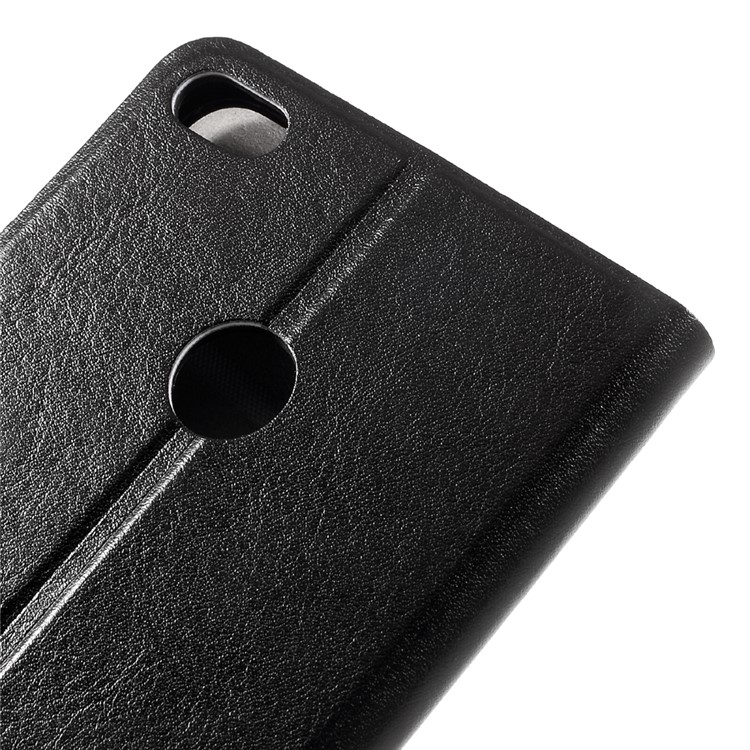 Crazy Horse PU Leather Case with Card Slot for Huawei P9 Lite (2017) Built-in Steel Sheet - Black-8