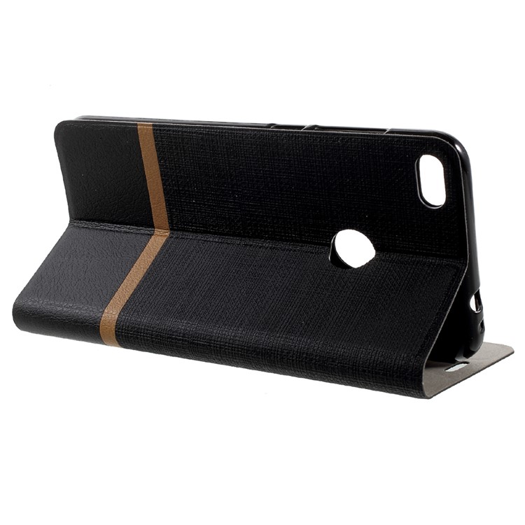 Cross Pattern Leather Card Holder Case for Huawei P9 Lite (2017) - Black-4