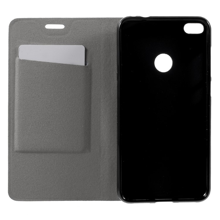 Cross Pattern Leather Card Holder Case for Huawei P9 Lite (2017) - Black-5