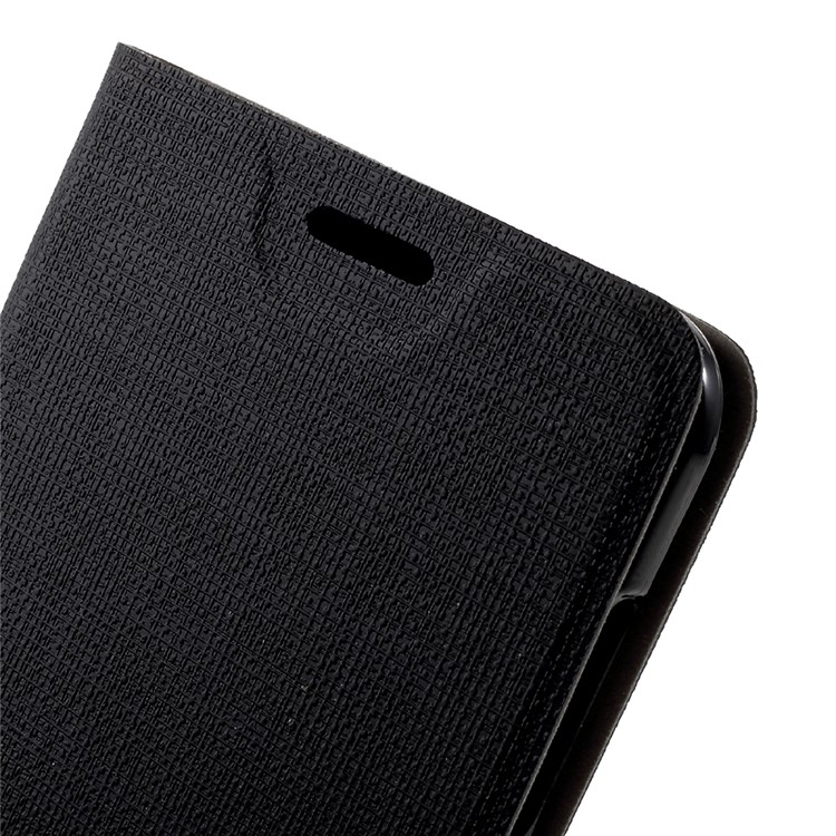 Cross Pattern Leather Card Holder Case for Huawei P9 Lite (2017) - Black-6