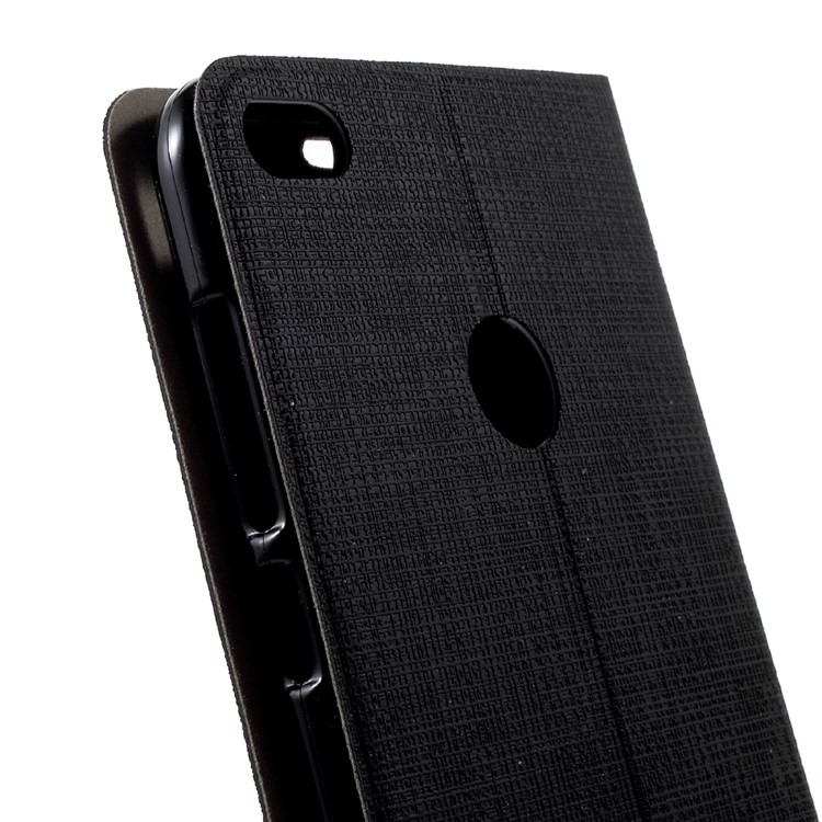 Cross Pattern Leather Card Holder Case for Huawei P9 Lite (2017) - Black-7