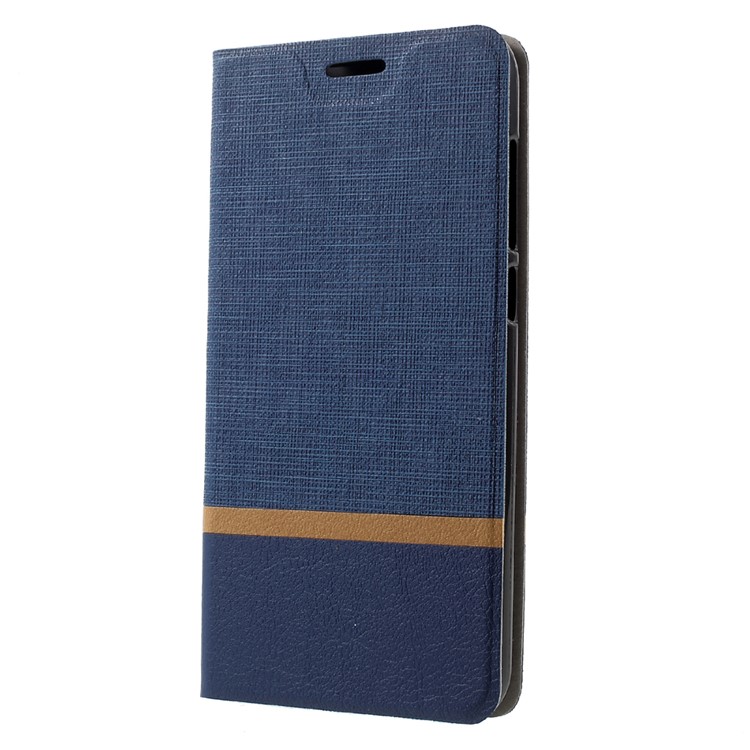 Cross Pattern PU Leather Card Holder Case for Huawei P9 Lite (2017) - Blue-2