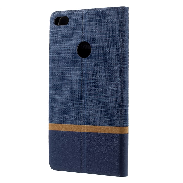 Cross Pattern PU Leather Card Holder Case for Huawei P9 Lite (2017) - Blue-3