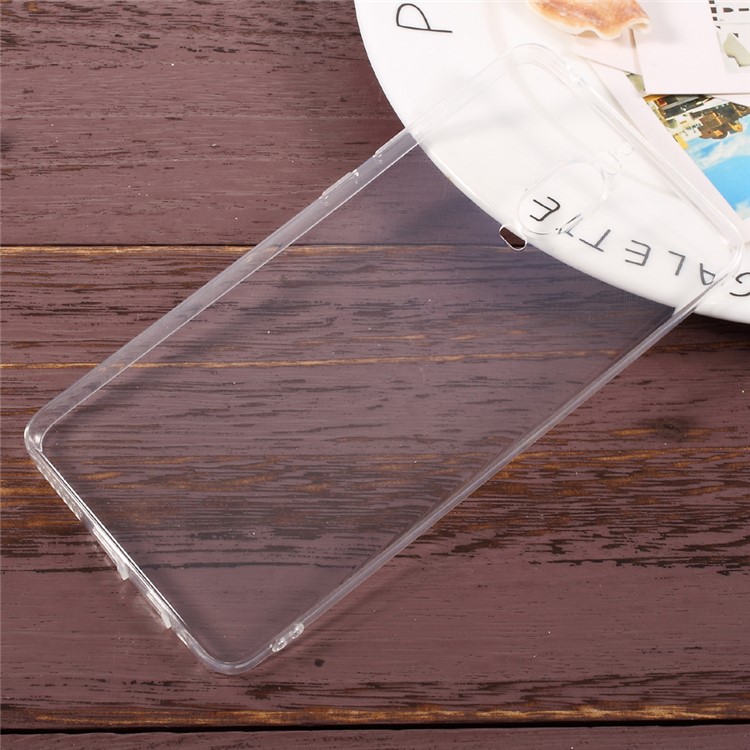 For Huawei Mate 9 Pro / Porsche Design Clear TPU Cell Phone Case with Anti-dust Plugs - Transparent-1