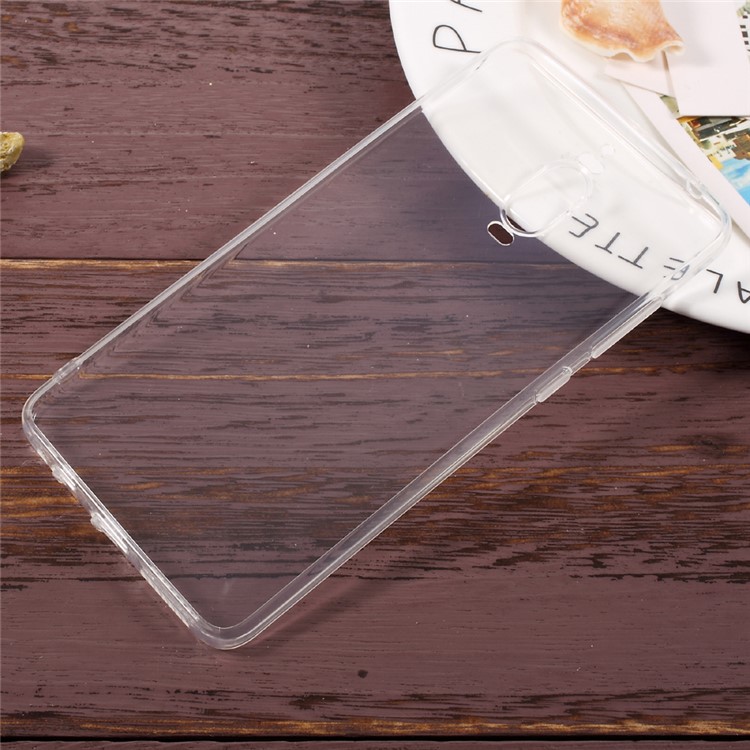 For Huawei Mate 9 Pro / Porsche Design Clear TPU Cell Phone Case with Anti-dust Plugs - Transparent-2
