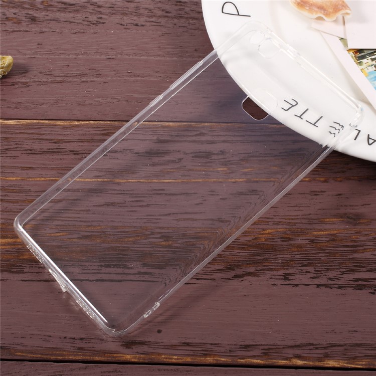 For Huawei P9 Lite / G9 Lite Clear TPU Back Case with Anti-dust Plugs - Transparent-1
