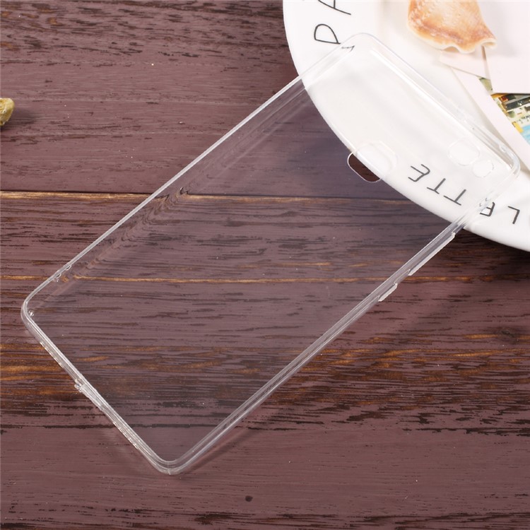 For Huawei P9 Lite / G9 Lite Clear TPU Back Case with Anti-dust Plugs - Transparent-2