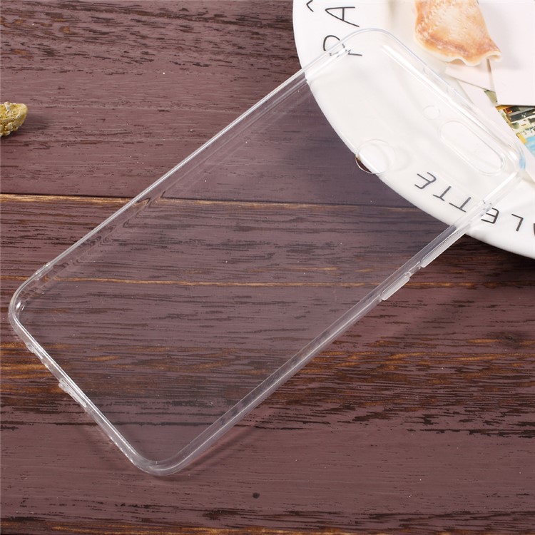 For Huawei Honor 8 Pro / Honor V9 Clear Soft TPU Back Case with Anti-dust Plugs - Transparent-2