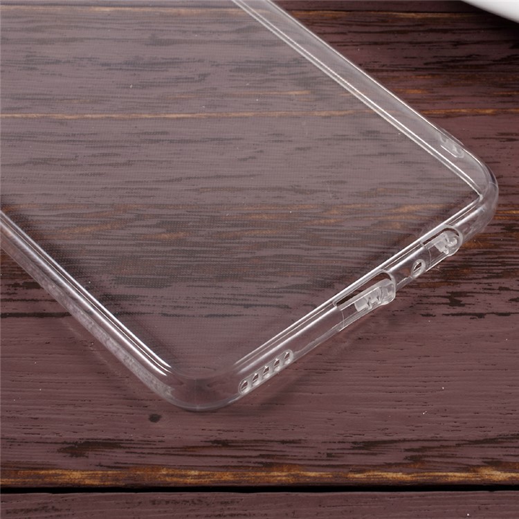 For Huawei Honor 8 Pro / Honor V9 Clear Soft TPU Back Case with Anti-dust Plugs - Transparent-5