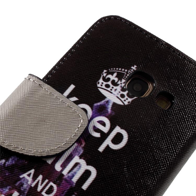 Patterned Wallet Stand Leather Cell Phone Case for Samsung A3 (2017) - Keep Calm And Visit-10