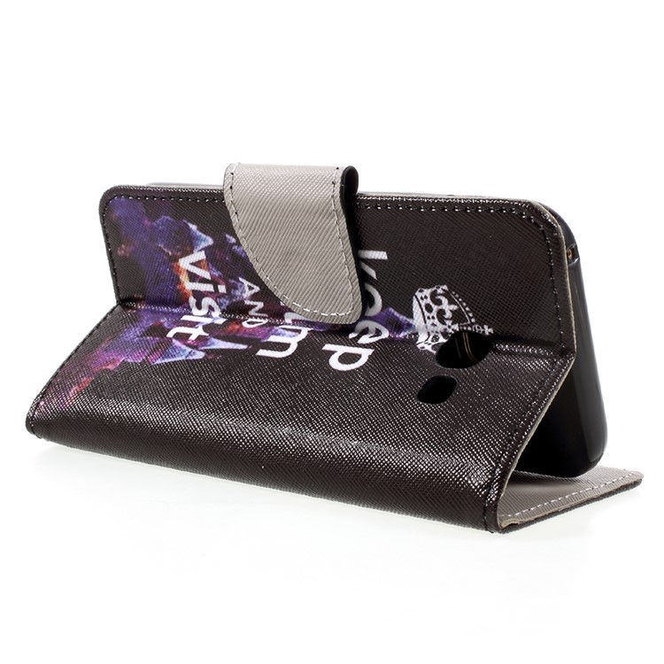 Patterned Wallet Stand Leather Cell Phone Case for Samsung A3 (2017) - Keep Calm And Visit-5