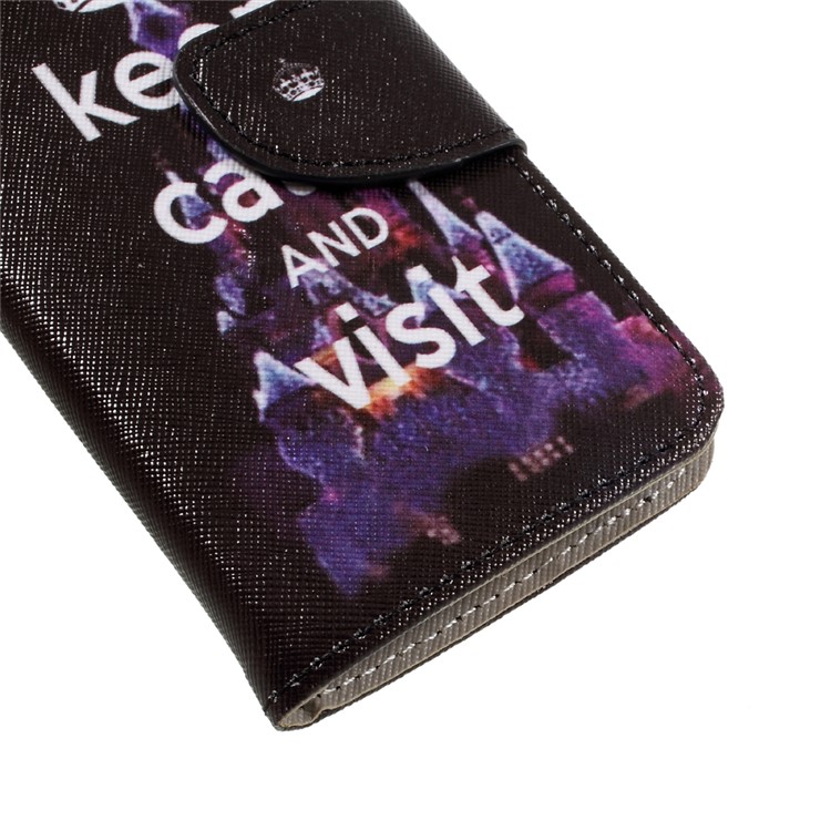Patterned Wallet Stand Leather Cell Phone Case for Samsung A3 (2017) - Keep Calm And Visit-7