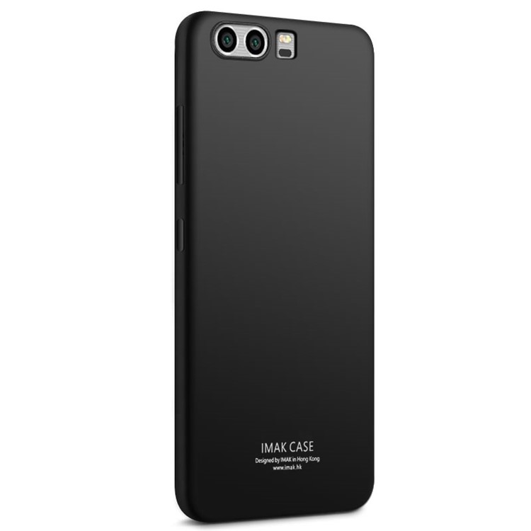 IMAK TPU Back Case with Anti-explosion Soft Screen Film for Huawei P10 - Metal Black-2