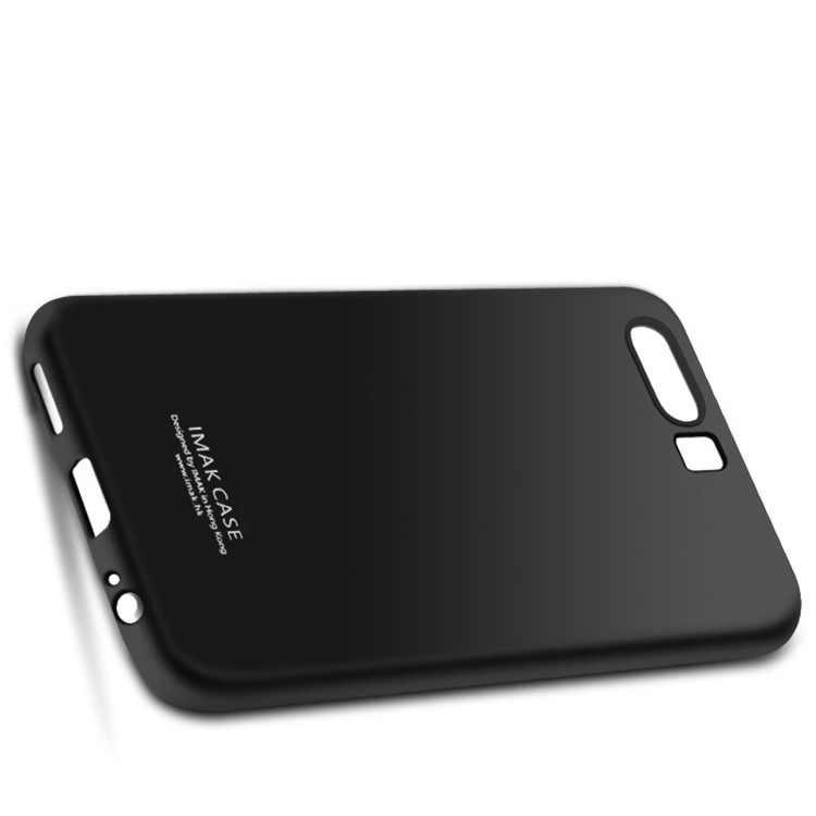 IMAK TPU Back Case with Anti-explosion Soft Screen Film for Huawei P10 - Metal Black-3