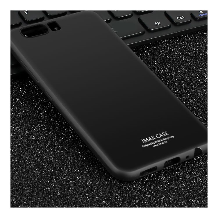 IMAK TPU Back Case with Anti-explosion Soft Screen Film for Huawei P10 - Metal Black-9