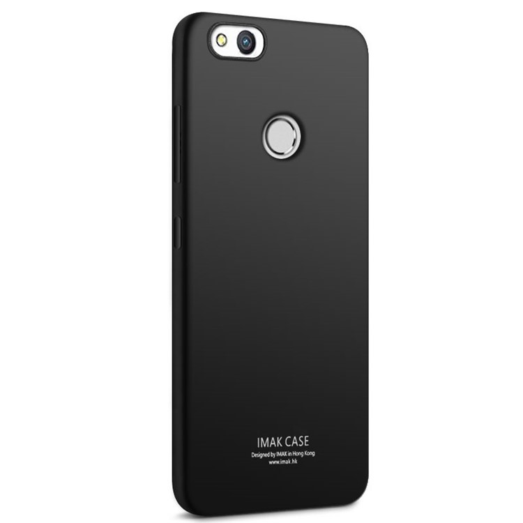 IMAK TPU Back Case with Anti-explosion Screen Film for Huawei P8 Lite (2017) / Honor 8 Lite - Metal Black-2
