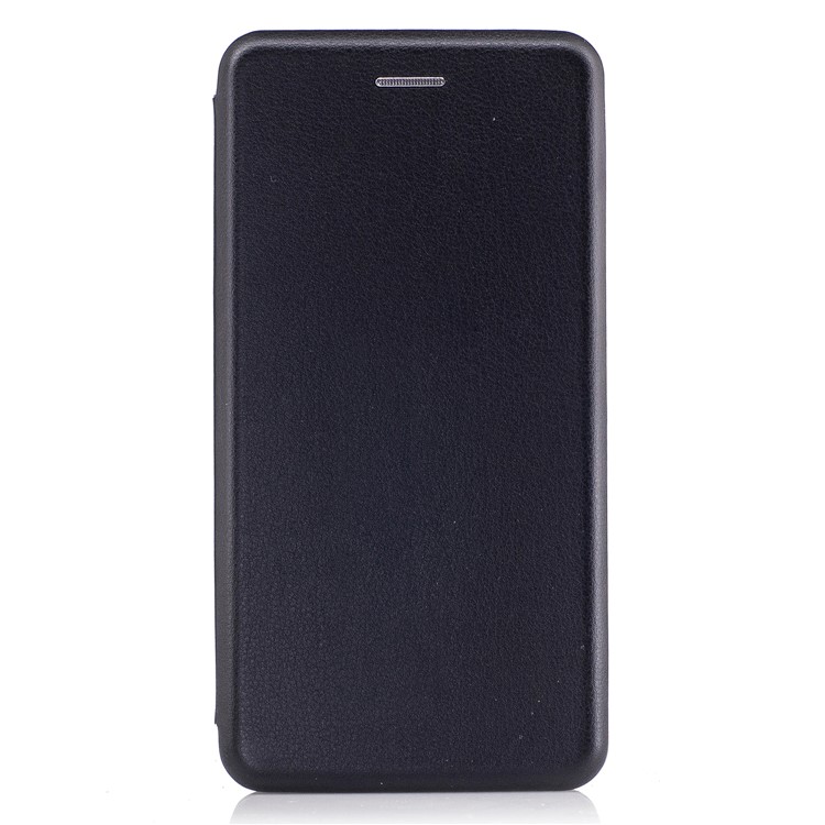 Sea Shell Style Magnetic Absorbed Leather Case with Card Slot for Huawei P8 Lite (2017) / Honor 8 Lite - Black-1