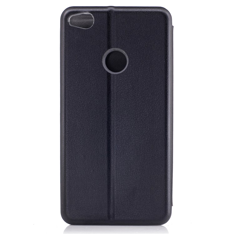 Sea Shell Style Magnetic Absorbed Leather Case with Card Slot for Huawei P8 Lite (2017) / Honor 8 Lite - Black-2