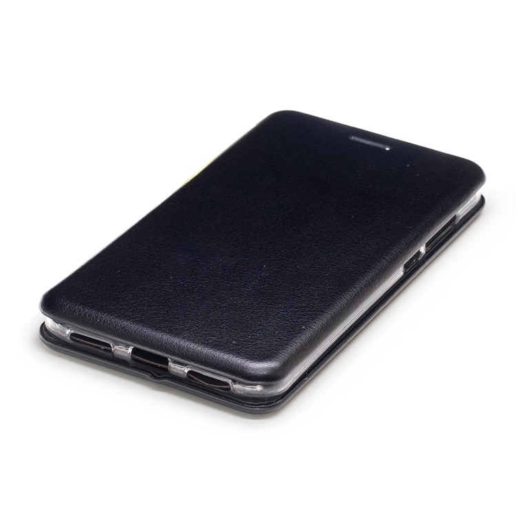 Sea Shell Style Magnetic Absorbed Leather Case with Card Slot for Huawei P8 Lite (2017) / Honor 8 Lite - Black-5