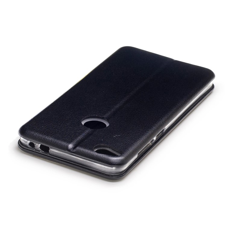 Sea Shell Style Magnetic Absorbed Leather Case with Card Slot for Huawei P8 Lite (2017) / Honor 8 Lite - Black-6