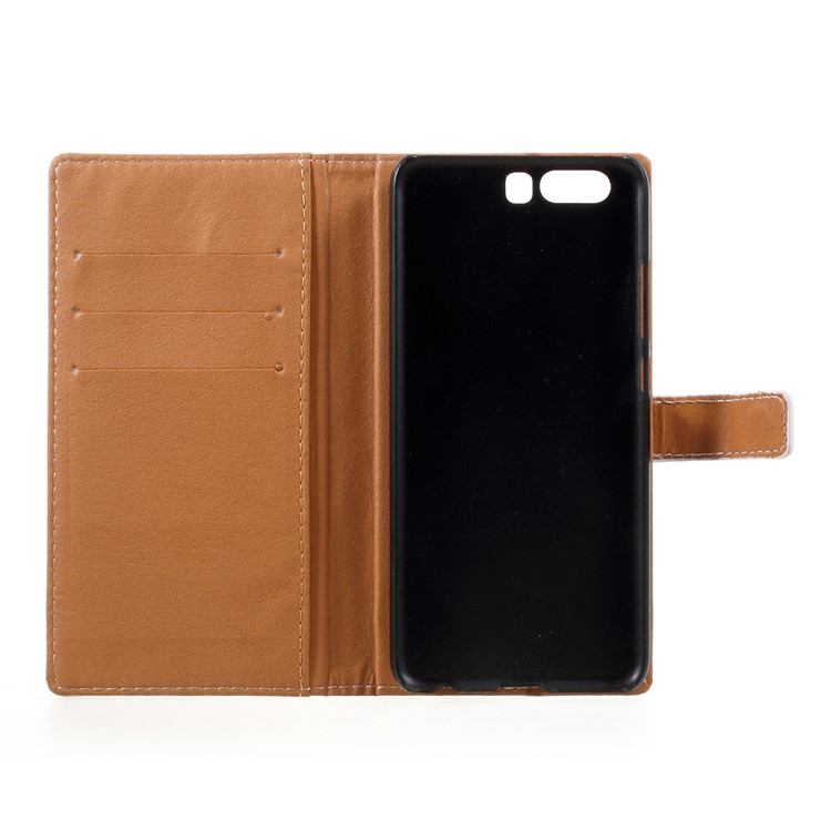Pattern Printing Leather Wallet Smartphone Case for Huawei P10 - Police Public Call Box-6