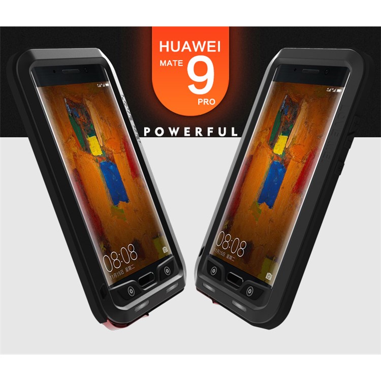 LOVE MEI Powerful Shockproof Drop-proof Dust-proof Phone Case for Huawei Mate 9 Pro/Mate 9 Porsche Design - Black-10