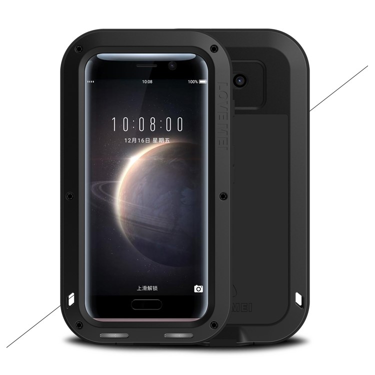 LOVE MEI Powerful Drop-proof Dust-proof Shockproof Moilbe Case for Huawei Honor Magic - Black-1