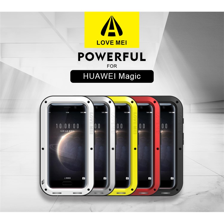 LOVE MEI Powerful Drop-proof Dust-proof Shockproof Moilbe Case for Huawei Honor Magic - Black-10